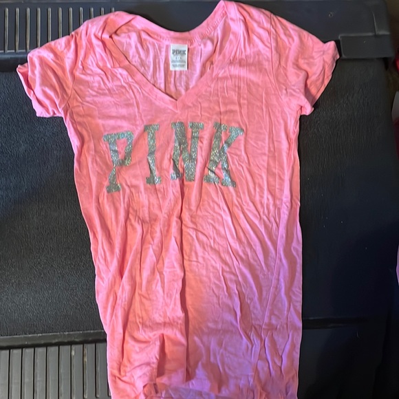 PINK Victoria's Secret Tops - Victoria’s Secret Pink V-neck T-Shirt